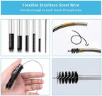 Utoolmart Steel Wire Cleaning Brush, Spiral Power Tube Brush, Steel Wire Tube Brush Cleaning Tool, Tube Bottle Brush, 0.3-inch Diameter 12-inch Length, 2pcs - color: 2pcs, size: 0.8cm