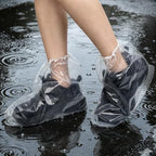 Shoe Covers for Rain, 7Pairs Clear Disposable Plastic Shoe Ponchos