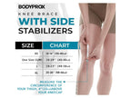 Bodyprox Knee Brace with Side Stabilizers & Patella Gel Pad Support - size: Small/Medium
