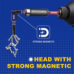 GEINXURN 22 Pieces Multi Hex Head Impact Tough Magnetic Allen Wrench Drill Bits Set, (Metric&SAE) 1 in./2 in. Mixed Hex Head S2 Steel Power Bits Set with Bit Extension Holder - size: SM-22