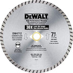 DEWALT Diamond Blade for Masonry, High Performance, 7-Inch (DW4712B) - size: 7-Inch