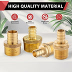 100-PACK EFIELD Pex Crimp Fitting,1/2"Male Adapter(PEX1807017-100) - size: P100, style: 1/2 x 1/2