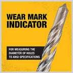 DEWALT DW5437B25 1/2 by 4 by 6 Rock Carbide SDS+ Hammer Bit, 25-Pack - size: 25-pack