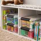 IRIS USA 6-Pack 6 Quart Storage Bins with Lids - color: Clear, size: 6 Qt, style: 6 Pack