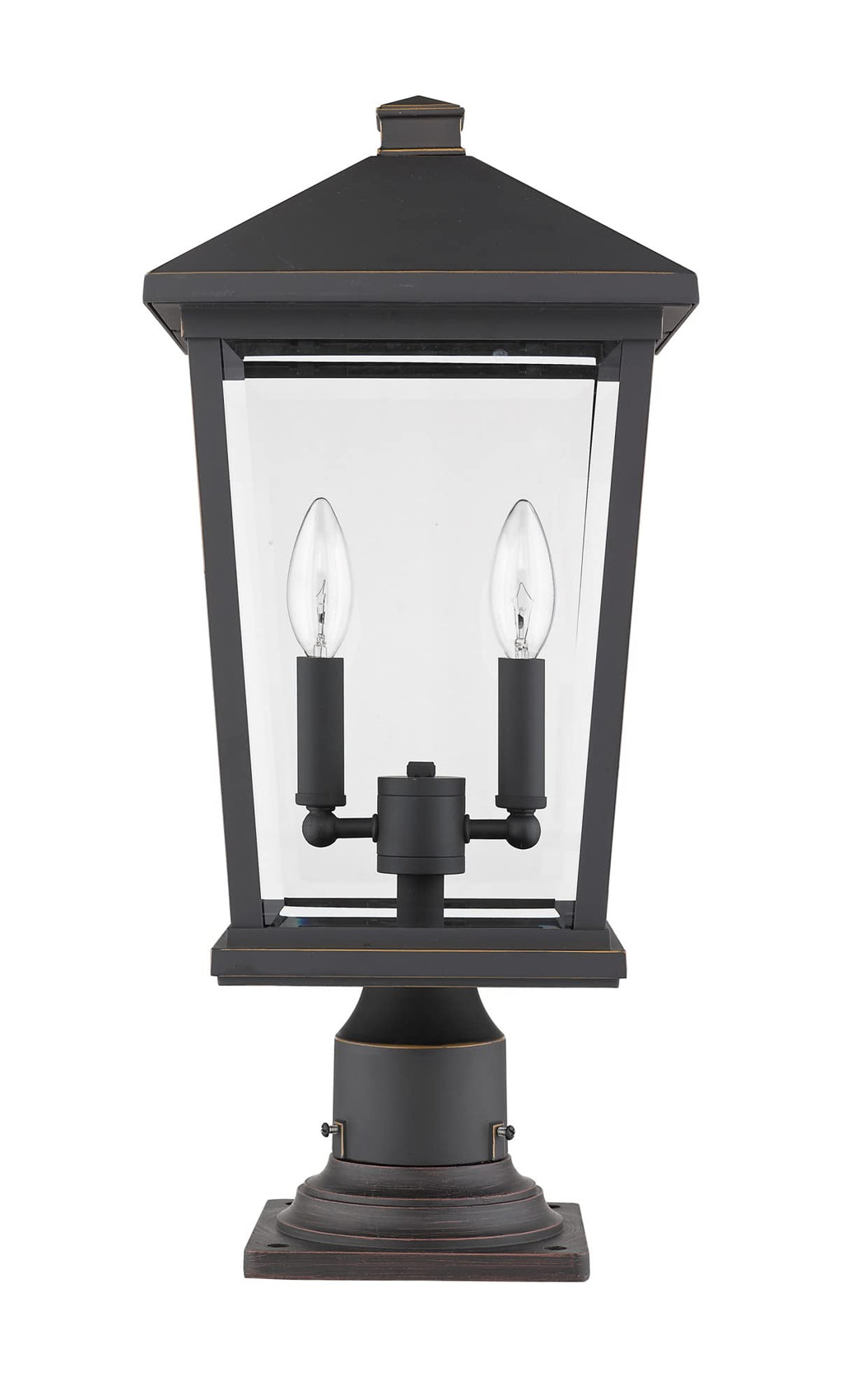 Open Box - Z-Lite 568PHBR-533PM-BK - Post Lights Outdoor Lighting