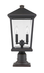 Open Box - Z-Lite 568PHBR-533PM-BK - Post Lights Outdoor Lighting