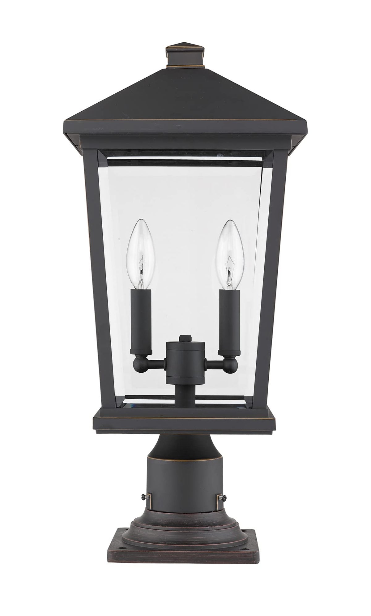 Open Box - Z-Lite 568PHBR-533PM-BK - Post Lights Outdoor Lighting