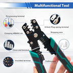 smseace 200PCS Heat Shrink Butt Connector with Crimping Tool 22-10AWG Waterproof Electrical Wire Crimp Connectors for Automotive Boat Stereo Industrial Equipment - size: 200Pcs