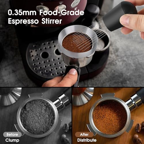 Reoszeank 58mm Espresso Accessories Kit, Tamper, WDT, Dosing Funnel - size: 58mm Fits Breville Dual Boiler/Oracle/Gaggia/E61