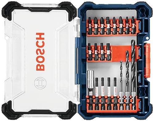 BOSCH DDMS20 20-Piece Assorted Impact Tough Drill Drive Custom Case System Set for Drilling and Driving Applications - size: 20 Piece Set, style: Drill Drive