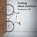 Sinoer 8 Pack Black Wall & Ceiling Mount Garage Bike Storage Hooks