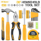 Hi-Spec Small Tool Kit Compact Set for Home and Office DIY, Yellow - color: Yellow