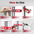Cabinet Hardware Jig Template Tool for Handles Pulls and Drawers