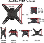 VideoSecu ML531BE2 TV Wall Mount kit with Free Magnetic Stud Finder and HDMI Cable for Most 26-55 TV and New LED UHD TV up to 60 inch 400x400 Full Motion with 20 inch Articulating Arm WT8 (Pack of 2) - size: 25"-55" (Pack of 2)