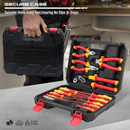 Insulated Screwdriver & Pliers Set: 14-Piece VDE Insulated Set 1000V Insulated Electrician Tool Set with Magnetic Phillips, Slotted Screwdrivers and Insulated Pliers - color: 14 Pcs Vde All-in-one + Pliers