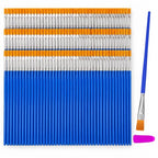 Smallbudi 168 PCS Small Paint Brushes Bulk, Flat Tip Acrylic Paint Brushes - size: 168 Flat Brushes