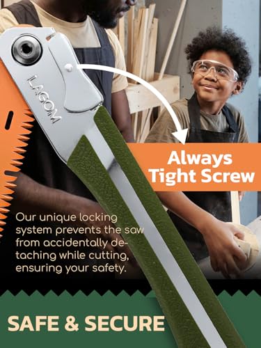 LAGOM Folding Pruning Saw | 11.4" Straight Blade | SK5 Steel | Secure Lock - style: Straight 11.4" Single
