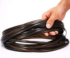 Wicker Repair Kit, Synthetic Embossing Rattan Fix Material Supplies Vinyl Plastic Waterproof Flat Ribbon for Garden Patio Furniture and Rattan Chair Sofa Basket Replacement-130Ft Dark Coffee Brown