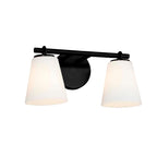 Open Box - Justice Design Group FSN-8032-OPAL-MBLK - Bathroom Fixtures Indoor Lighting