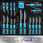 Amartisan 86-Piece Magnetic Screwdrivers Set with Case - style: 86-Piece Screwdrivers Set (Blue)