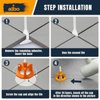 ALBO Reusable Caps 100 PCS for Tile Leveling System - Orange Replacement Caps for Floor & Wall Spacers - Anti-Lippage Installation Tools, Self-Leveling Spacer Kit for Ceramic, Stone & Tile Formats - style: Reusable Caps 100 PCS