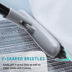 Grout Brush with Long Handle, 49'' Tile Cleaner Tool for Shower, Floors Scrubber for Bathroom Cleaning