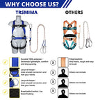 TT TRSMIMA Safety Harness Fall Protection Kit: Roofing Harness for Work - style: Blue