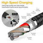 Multi Charging Cable, 2Pack 4FT 4 in 1 Charging Cable for Multiple Devices - color: Black