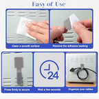 100 Pcs Hook and Loop Cable Straps, Cable Management Under Desk, Grey Ties - color: Grey