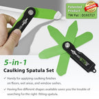 FIRSTINFO Patented 5-in-1 Folding Silicone Caulking Tool Kit