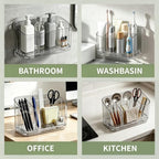 Electric Toothbrush Holder Wall & Counter, No-Drill, 5-Slot