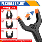 10 Pack 6 inch Plastic Spring Clamps, Black Heavy Duty Clips - size: 6in-10P