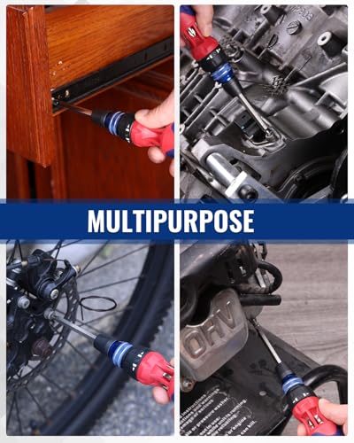 WORKPRO 12-in-1 Ratcheting Multi-Bit Screwdriver Set - size: Standard