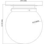 Open Box - Z-Lite 7505F13-HBR - Ceiling Fixtures Indoor Lighting