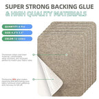 Azobur Coarse Linen Repair Patches, 6 Piece Self-Adhesive Linen Fabric Patches, Multi Color, Can be Used for Linen Sofa Repair and Linen Clothes Repair, Quick Fix Sofa.(Khaki) - color: Linen - Khaki
