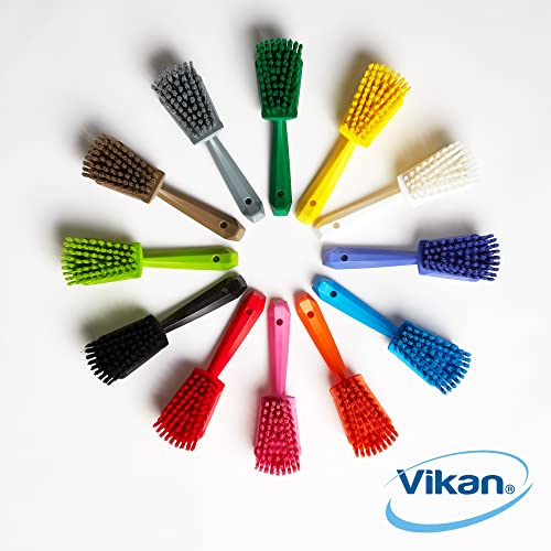 Vikan 41927 Brush,Washing,Stiff,10",PP/PBT,Orange