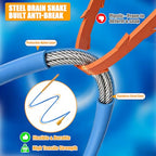 EastLink 30-Inch Drain Snake Hair Drain Clog Remover, Reusable Shower Snake