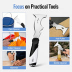 Mister Rui 10-in-1 Putty Knife, MultiUse Paint Scraper Tool, Hammer End