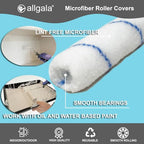 Allgala Mini Paint Roller 144 Bulk Pack 4 Inch Mini 3/8" Nap Shedless Microfiber Paint Roller Cover - size: 4" Mini (Pack of 144)