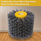 Shinboc 4.7x4 Inch Surface Conditioning Tool, 120 Grit Nylon Drawing Wheel - style: 120 Grit