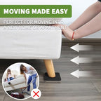 Felt Furniture Sliders for Hardwood Floors 8 PCS, 3 1/2" Beige - size: 8 PCS 3 1/2'' Beige