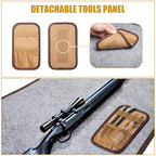 GOBUROS Gun Cleaning Mat for All Guns, Roll Up Rifle Shotgun Cleaning Mat