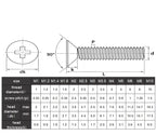 100Pcs M3-0.5x8mm Flat Head Phillips Machine Screw - size: M3-0.5x8mm(100Pcs)