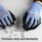Schwer A4 AIR-SKIN Cut Resistant Work Gloves, Ultra Lightweight, AR3900, M - color: Blue, size: Medium