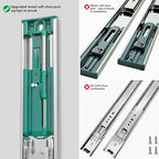 homdiy 10 Pairs Soft Close Drawer Slides 18 Inch Heavy Duty Side Mount Rail - color: Silver, size: 18 Inch