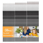 Moon Roses 30 Pcs Miniature Detail Paint Brush Set