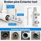 9pcs Integrated Internal & External PVC Pipe Threading Tool Kit 1/2" 3/4" 1" Broken Bolt Stripped Screw Extractor 40Cr Pipe Thread Cutting Tool with Case for PVC Pipes Plumbing Electric Drill DIY Gift