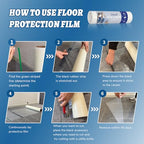 Yiech Carpet Protection Film 48" x 200' - Heavy Duty Floor Protector - size: 48"x200'