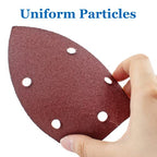 25 Pcs Mouse Detail Sander Sandpaper, 80 Grit, 5 Hole - size: 80 Grit - 25 Pcs