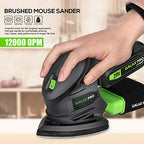 GALAX PRO 20V Cordless Detail Sander with 20 Pcs Sandpapers - style: Cordless Detail Sander